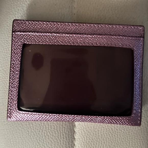 Purple coach card holder - Picture 1 of 2
